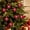 RED B290, variant on WWG Christmas Ornament Balls, Cute Resin Christmas Tree Decorations with Santa Claus Snowman Cake Patterns, Soft Faux Plush Hanging Ornaments with Cord, Reusable Holiday Decor for Christmas Tree