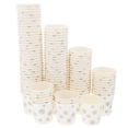 thumbnail image 1 of 100 vasos de papel desechables de 30 ml, pequeños vasos para refrigerios, para el hogar, el baño, la cocina, picnics y viajes, prácticos artículos de recuerdo para fiestas, 1 of 7