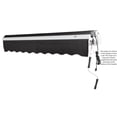 thumbnail image 2 of Awntech 24' x 10' Maui Right Motor Right Motorized Patio Retractable Awning, Black, 2 of 6