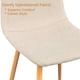 thumbnail image 3 of Juego de 4 sillas de comedor y muebles tapizados en tela de color beige claro, 3 of 7