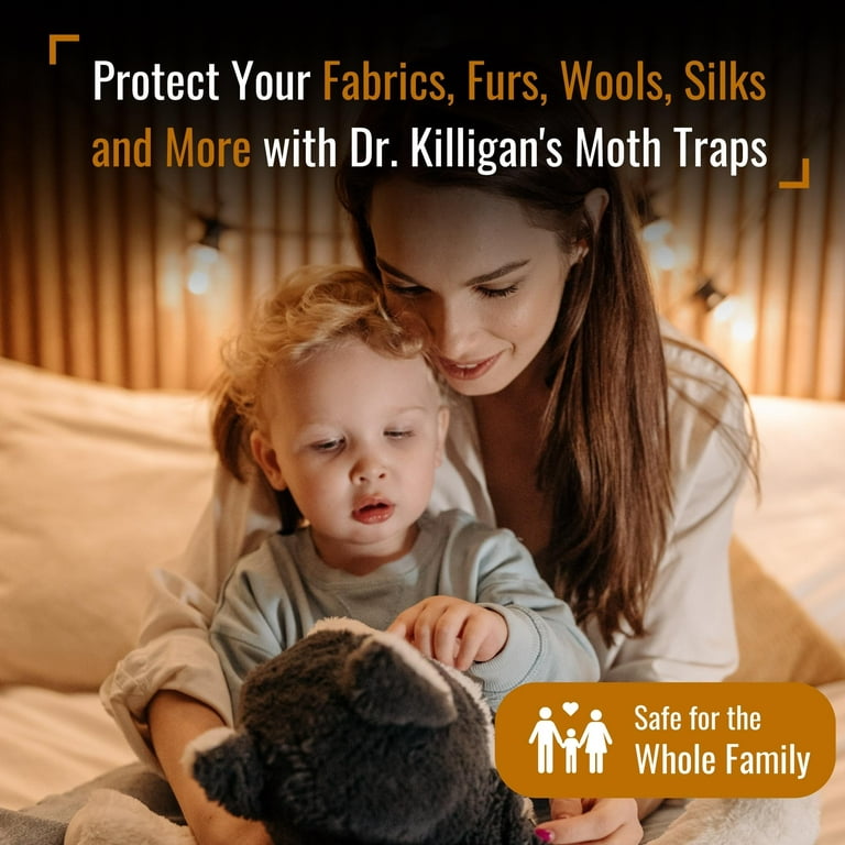 Clothes Moth Traps 6 Pack | Child and Pet Safe | No insecticides | Premium  Attractant | Protect Clothes, Sweaters, Wool, Carpet | Safe Moth Killer