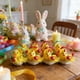 thumbnail image 5 of Decoraciones para fiestas de huevos de Pascua: adorno de plástico amarillo para pollitos, figurita de mesa de 2,36 pulgadas • Decoración primaveral para el escritorio de oficina en casa • 1 pieza, 5 of 8