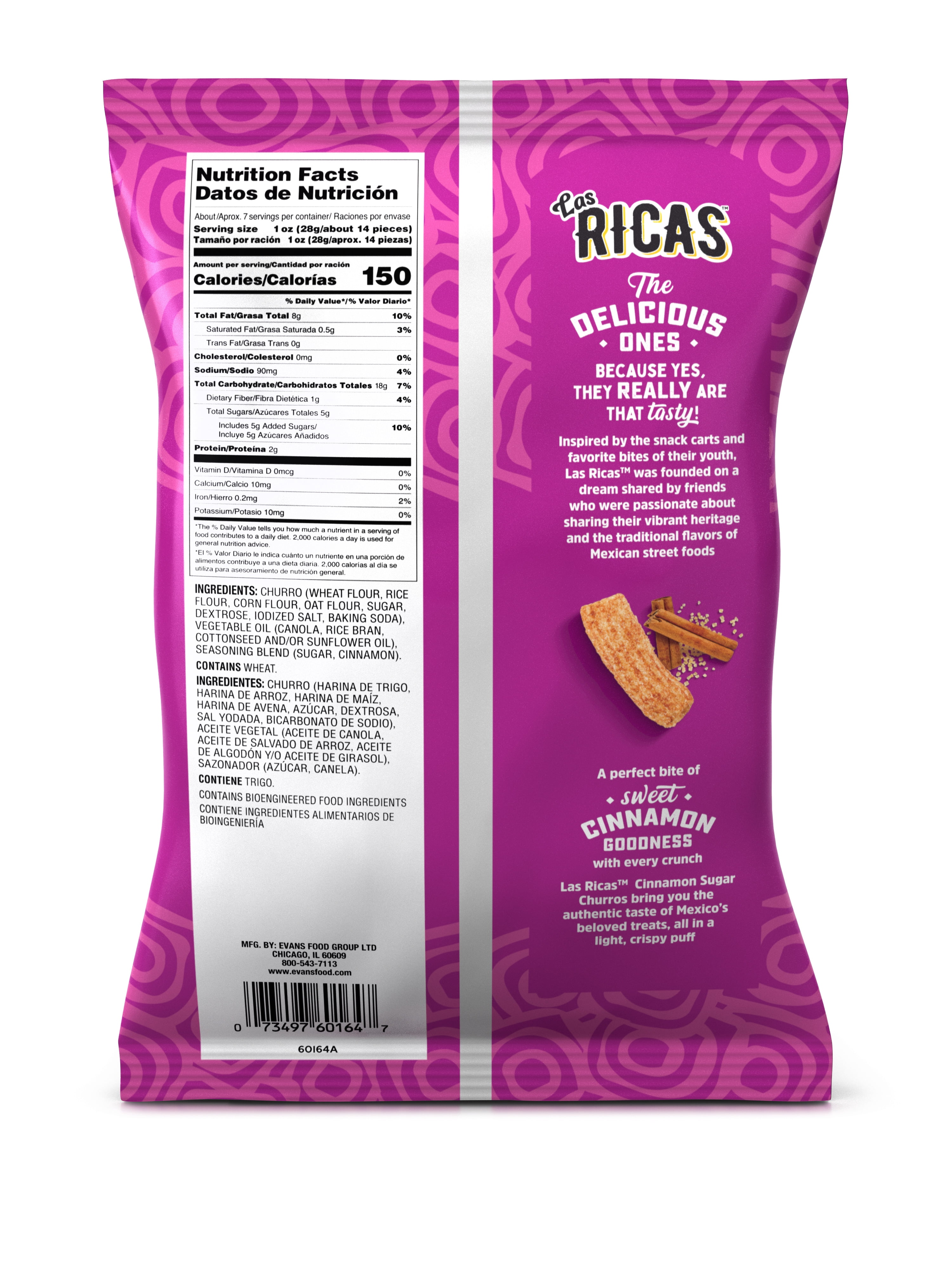 Las Ricas Cinnamon Sugar Churros