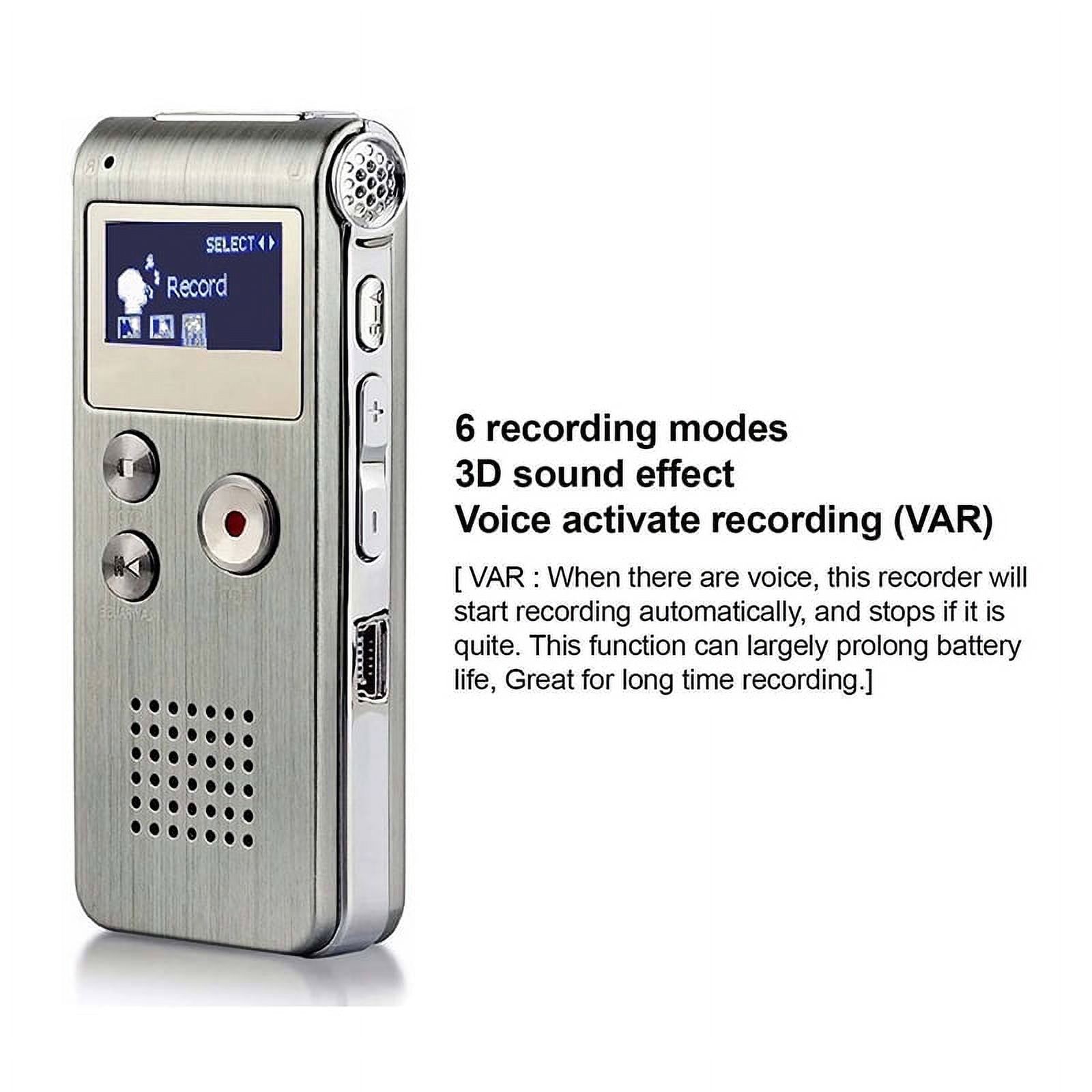 Toy Voice Recorder Voice Activated Mini Digital Recorder - MP3 Player ...