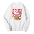 thumbnail image 4 of Men Football Plus Size Pullover Fashion Sweatshirt Holiday Logo Print Hop Oversized Hoodless Crewneck Top, 4 of 4