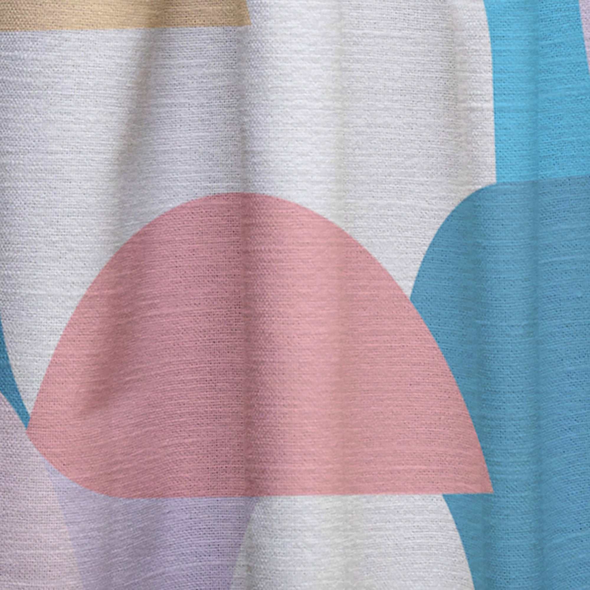 Designart 'Geometrical Abstract Retro Pattern II' Mid-Century Modern Curtain Panel