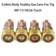 thumbnail image 4 of Brass Collets Body For Stubby Gas Lens Connector With Mesh For Tig Wp-17/18/26 Torch 17Cb20G 3.2Mm Mingyqi, 4 of 7
