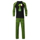 thumbnail image 3 of Conjuntos de pijamas navideños familiares a juego Grinch 2024, pijama de Grinch con parte superior y pantalones de pijama a cuadros, pijama de Grinch para niños y adultos para la familia, Hombres S, 3 of 5