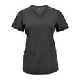 thumbnail image 4 of Green Town Scrubs for Women - 4 Pocket V-Neck Scrub Top, Stretch Fabric, Easy Care Uniforms, 4 of 7