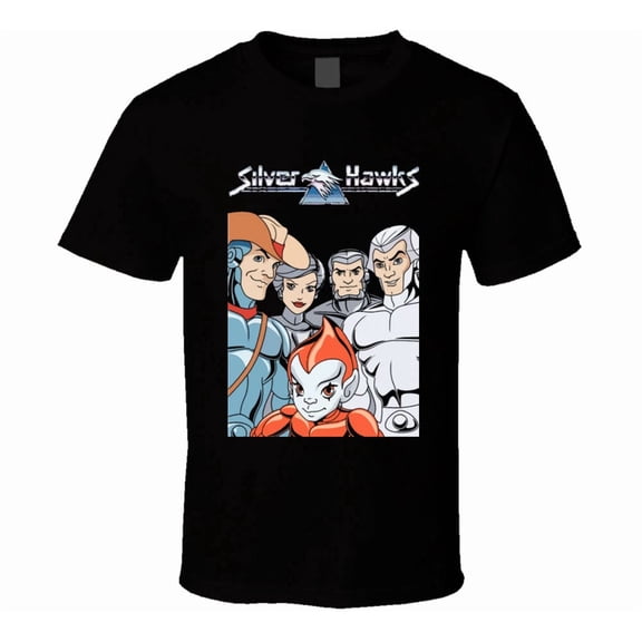 VINTAGE Silver Hawks 80s Cartoons Retro T Shirt