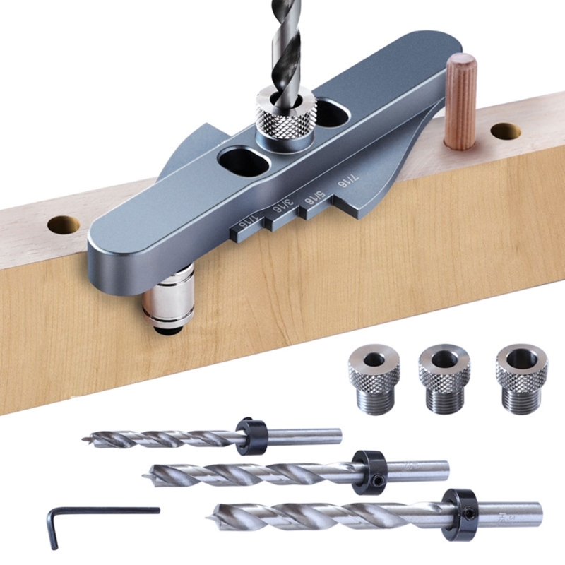 Pocket Hole Jig Woodworking rilling Locator Wood Dowelling Self Centering