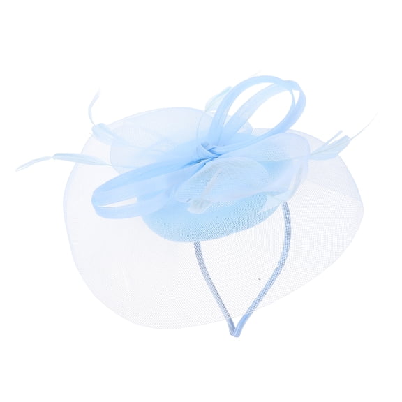 FRCOLOR Fascinator Hair Hoop Sky Blue Lightweight Women Wedding 1Set