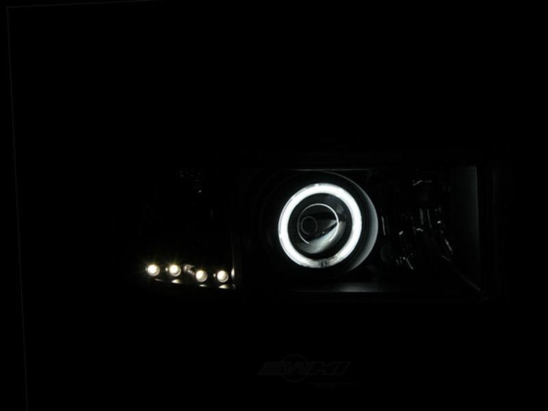 ANZO USA 111065 Projector Headlight Set w/Halo Fits select: 1994-2002 DODGE RAM 2500, 1994-1996 DODGE RAM 1500