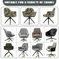 thumbnail image 6 of Whosucclay Forest Camo Hunting Print Stretch Curved Back Dining Chair Covers, Swivel Armchair Protector, Vanity Office Desk Chairs Cover, Leisure Arm Chair Sliopcover with Arms for Dining Room, 6 of 7