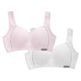 thumbnail image 2 of ATOGUTA 2 Pack Bra for Teen Girls Size 8-15 Crop Cami Training Bras for Girls Seamless Bra Design Hot Pink, 2 of 6