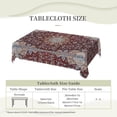 thumbnail image 6 of Abstract Ethnic Boho Table Cloth for Dining Tables, Reusable Red Vintage Persian Style Tablecloths Tribal Decor Bohemian Rectangle Table Cover for Kitchen,Holiday,Party,60x84Inch, 6 of 8