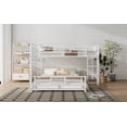 thumbnail image 6 of L-shaped Metal Twin over Full Size Bunk Bed, White, 6 of 9