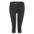 thumbnail image 3 of Women Capris Under $5! Cagogo Women's Summer Capri Pants Slim Fit PullJean Style Skimmer Yoga Pants Stretch Dressy Casual Lightweight Work Capris, 3 of 6