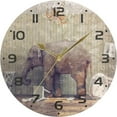 thumbnail image 5 of Dreamtimes Elephant in The Room Wall Clock, 10 Inch Silent Non Ticking Round Clock Oil Painting Clock Easy to Read Clock for Living Room Bedroom Bathroom Home Decor, 5 of 7