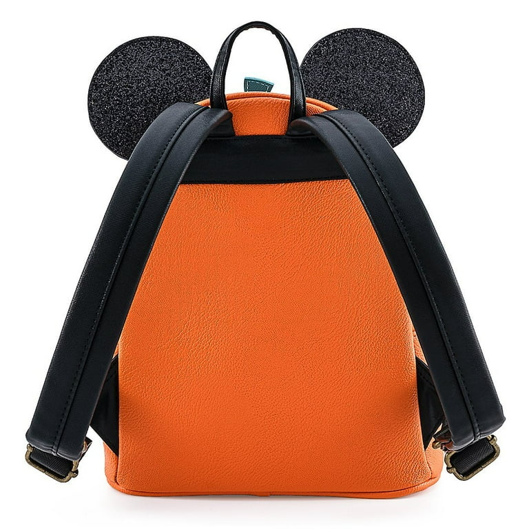 disney mickey mouse jack-o-lantern mini-backpack Mickey Mouse Jack-O'-Lantern Mini Backpack By Loungefly