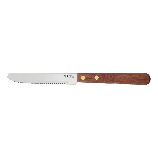 Knife Steak Round Tip Wood Handle 41/4", Wood