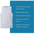 thumbnail image 6 of Premium Durable Boxing Jersey with Satin Finish Fabric - Comfortable & Stylish Training Gear for Unmatched Performance in White, Size XX-Large, 6 of 6