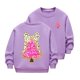 thumbnail image 2 of Cowsor Girls Sweatshirts Kids Cute Graphic Crewneck Pullover Tops Xmas Long Sleeve Holiday Shirts, 2 of 5