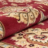 Round Sticker Fade Well Woven Sultan Sarouk Red Oriental 5 Round (5'3
