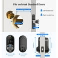 thumbnail image 4 of Veise Smart Lock, Keyless Front Door Lock, Fingerprint Access, Bluetooth App, Touchscreen Keypad, 4 of 8