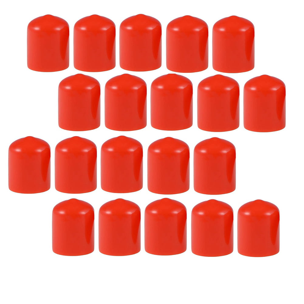 20PCS Plastic White Round Tubing Plugs 19mm OD for Fitness Equipment End Caps 