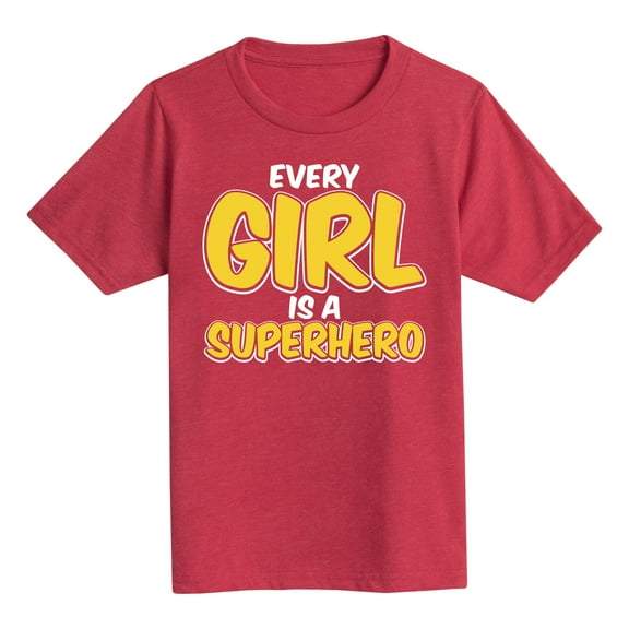 Instant Message - Every Girl Is A Superhero  - Youth Short Sleeve Tee