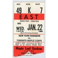 thumbnail image 1 of New York Rangers vs. Toronto Maple Leafs Vintage Ticket Maple Leaf Gardens 1986, 1 of 1