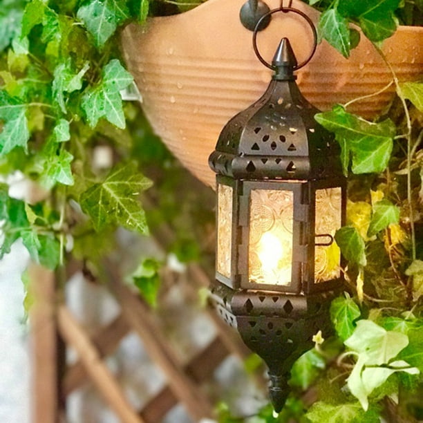 Oubit Hanging Candle Lantern Moroccan Chandelier Retro Candle