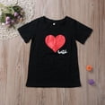 thumbnail image 3 of Mommy and Me Shirts Love Heart Printed Short Sleeve T-Shirt Tops Blouse Mother Daughter Matching Clothes Outfits, 3 of 9