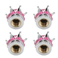 thumbnail image 2 of Housses de Soupapes de Roue, 4 Pcs Universelles Légères pour Potence de Roue pour Voitures Camions Bicyclettes Rouge Rose, 2 of 8
