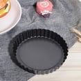 thumbnail image 1 of NonStick Carbon Steel Pie Pizza Cake  Removable Bottom Baking Pan for Kitchen Tool, 1 of 8