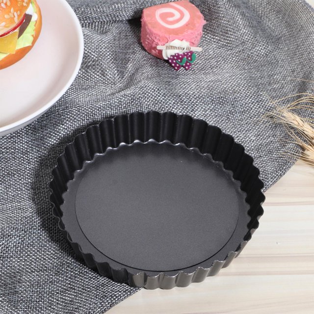 NonStick Carbon Steel Pie Pizza Cake Removable Bottom Baking Pan for Kitchen Tool