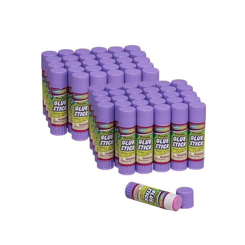 Pacon CK-338630-2 0.70 oz Creativity Street Glue Sticks, Purple - 30 Per Pack - Pack of 2