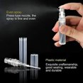 thumbnail image 5 of DEKAXID 10 unidades de 5 ml/3 ml/2 ml Mini botellas de plástico transparente con pulverizador, contenedor vacío, bonito atomizador de perfume para viaje, perfume esencial líquido, 5 of 5