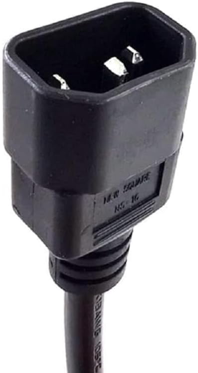 C14 to SAF-D-Grid T-Latch Power Cord, SAF-D-Grid T-Latch Plug to IEC 320 C14 Power Cable SJT 16AWG,10ft/3m (C14 to Saf-D-Grid)