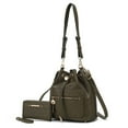 thumbnail image 6 of MKF Collection Larissa Vegan Leather Women's Bucket Bag with Wallet- 2 pieces by Mia K, 6 of 7