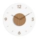 thumbnail image 1 of Reloj de pared de madera acrílica, reloj decorativo de 12 pulgadas para decoración del hogar, movimiento silencioso. Redondo, 1 of 9