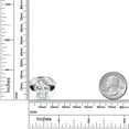 thumbnail image 3 of Gem Stone King 925 Sterling Silver Black Onyx Ring Set with Pear Shape Moissanite (9.89 Cttw) (Size 9), 3 of 5