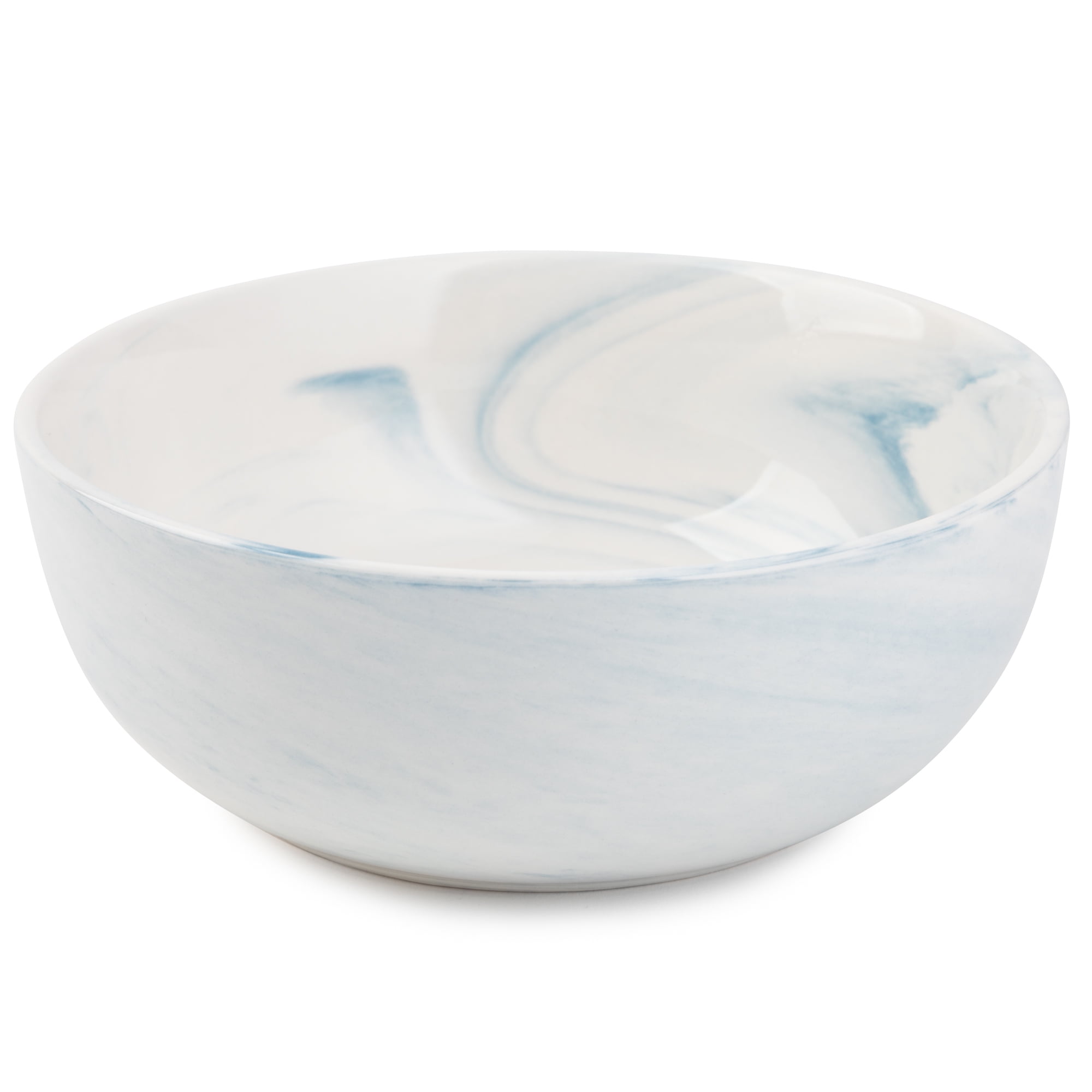 (2 pack) Thyme & Table Blue Marble 12-Piece Ceramic Dinnerware Set