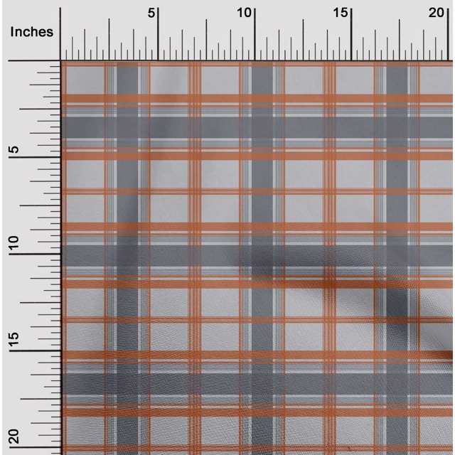 oneOone Polyester Lycra Light Gray Fabric Madras Check Sewing Craft Projects Fabric Prints By Yard 56 Inch Wide