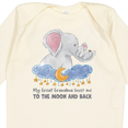 thumbnail image 4 of Inktastic My Great Grandma Loves Me to the Moon and Back Elephant Boys or Girls Long Sleeve Baby Bodysuit, 4 of 5