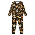 thumbnail image 2 of Suhoaziia Nightwear Set Soft Comfortable Jogger Thanksgiving Pumpkins Nightwear Family Gift Crew Neck 2-Pack Pj Set Cozy Up Daily Wear Pants Bottoms with Pocket Fit 13T-14T Children, 2 of 5