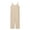 ZDKhaki, variant on Girls Jumpsuit Sleeveless Crew Neck Spaghetti Strap Loose Overalls Long Pants With Pocket 1 Piece Overalls White Romper,Size 6 Years-7 Years