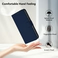 thumbnail image 5 of ELEHOLD Case for iPhone 15 Pro, Luxury Business Leather Wallet Flip Case with Stand & Card Slots,Navyblue, 5 of 12