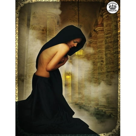 Art Notepad - Notebook Kingdom Fantasy Series: Fantasy Notebook Notepad Journal Diary or Composition Book Blank 100 Pages 8.5x11 Lady in the Temple (Paperback)